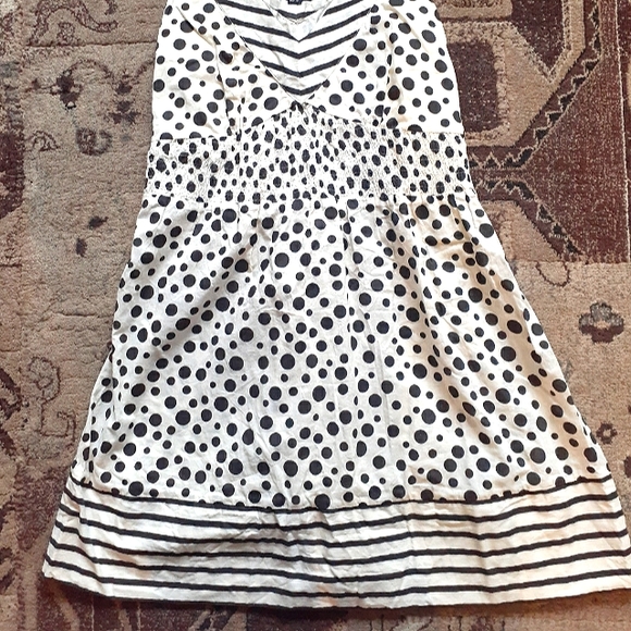 NWOT Black and White Mini Tank Top Dress - Picture 2 of 6